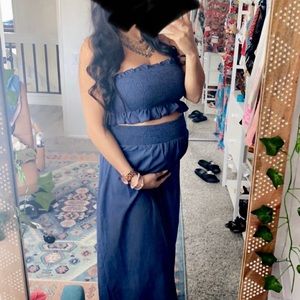 Maternity two piece skirt set